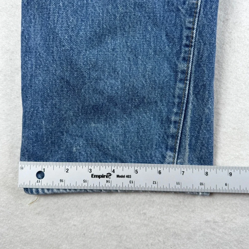 Vintage Selvedge Levis 501 1990 Mens Jeans Straight Button Fly Made in USA 34x28